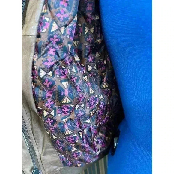 Mixed Blues Vintage Leather Jacket Y2K Size woman's Small - Picture 3 of 6